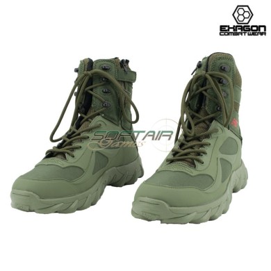 Anfibio VERDE in Pelle e Tessuto Oxford Exagon (EX-BTG)