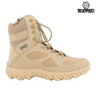 Tactical Boots TAN Leather and Oxford Fabric Exagon (EX-BTT)