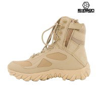 Anfibio TAN in Pelle e Tessuto Oxford Exagon (EX-BTT)
