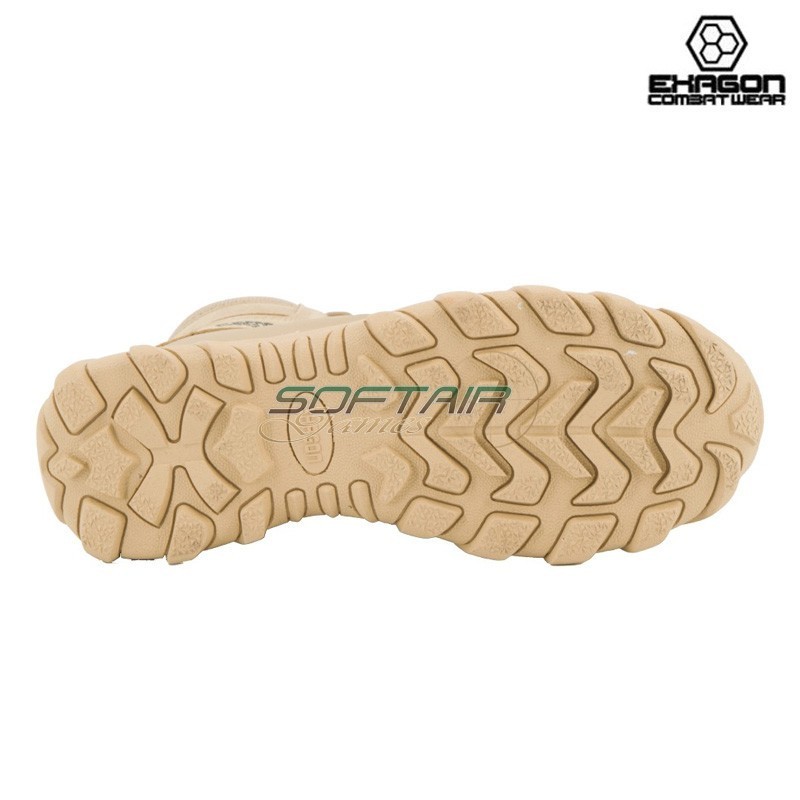 Anfibio TAN in Pelle e Tessuto Oxford Exagon (EX-BTT)
