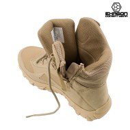 Tactical Boots TAN Leather and Oxford Fabric Exagon (EX-BTT)