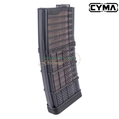 Lancer L5AWM .300 Blackout 190-Round Mid-Cap Magazine Black CYMA (M278)
