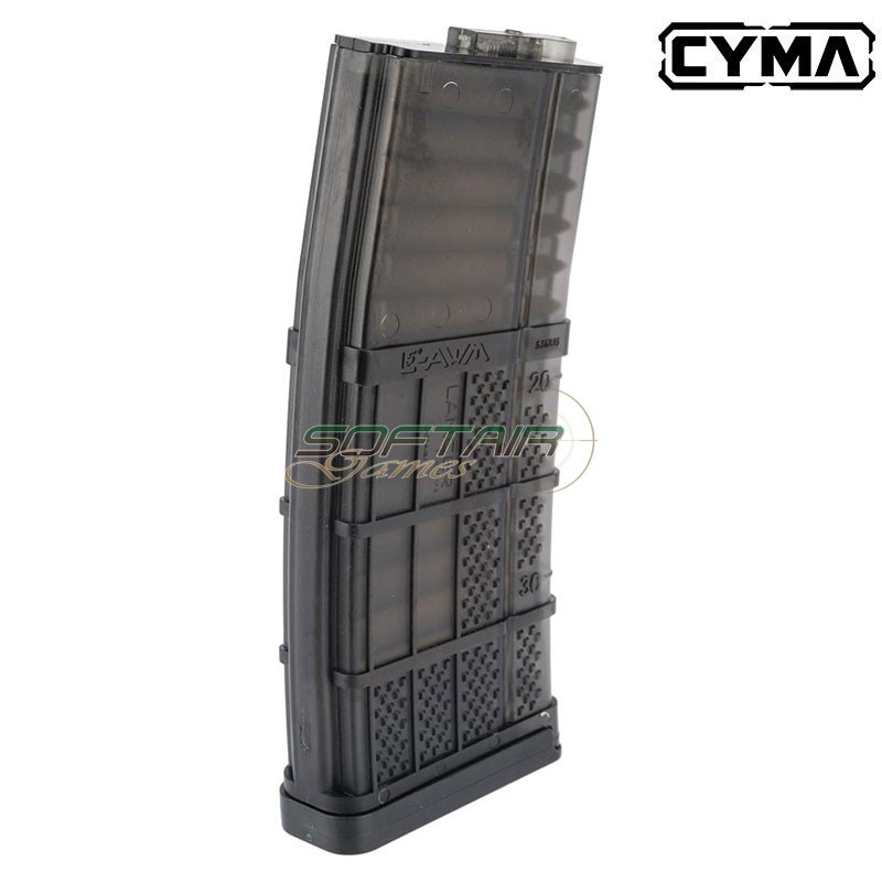 Caricatore Lancer L5AWM 5.56 Mid-Cap 190 Colpi Nero CYMA® (M278A)
