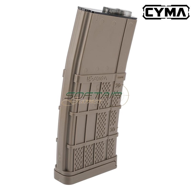 Lancer L5AWM 5.56 190-Round Mid-Cap Magazine Tan CYMA® (M278AT)