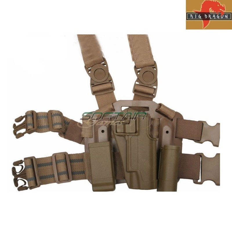 Cqc Holster Set 1911 Dark Earth Big Dragon (bd6088de)
