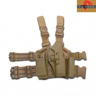 Cqc Cosciale Fondina Set Glock Dark Earth Big Dragon (bd6087de)