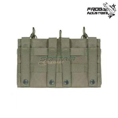 Tasca Tripla Open Top 7.62 Caricatori RANGER GREEN Frog Industries® (FI-51613110-RG)