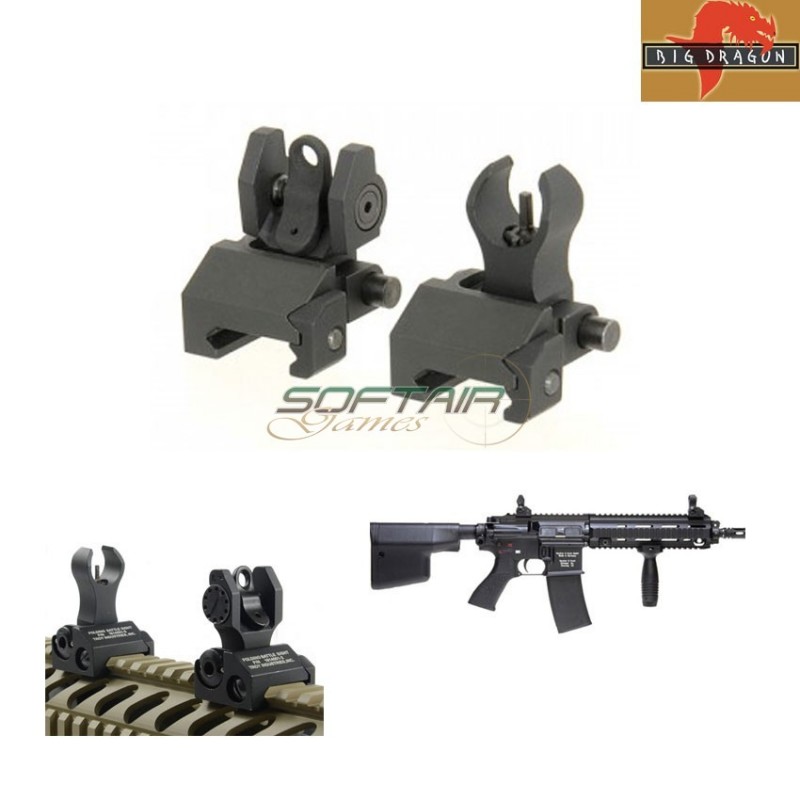 Tacche Di Mira Set Troy Mini Style Black Big Dragon (bd3820b)