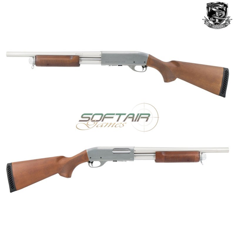 Fucile a Pompa ST870 Vero Legno Argento S&T (S&TM870SV)