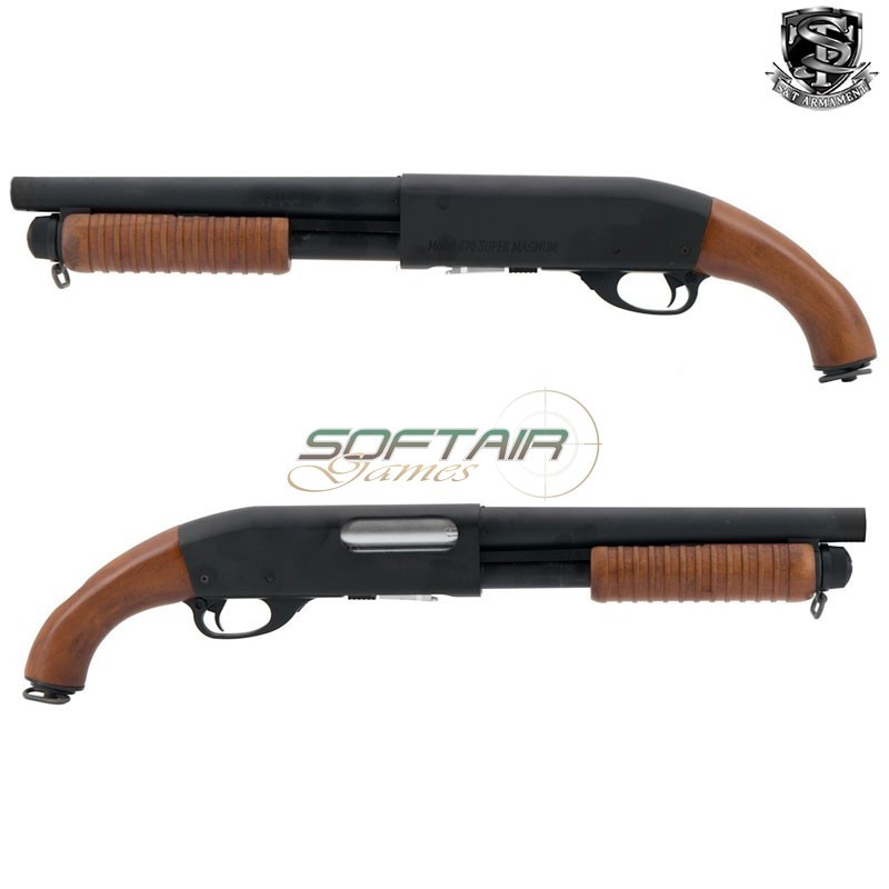 Fucile a Pompa ST870 Short Vero Legno Nero S&T (S&TM870SB)