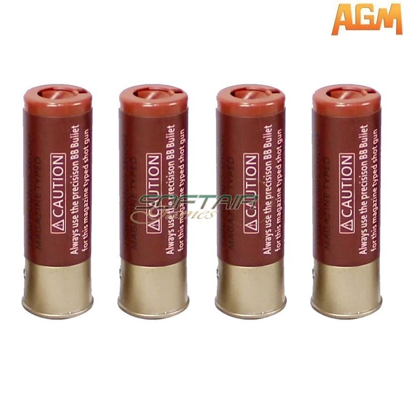 14-Round Shell Magazine for M180 / M183 / M500 Series - 4-Pack AGM (CARXM180)