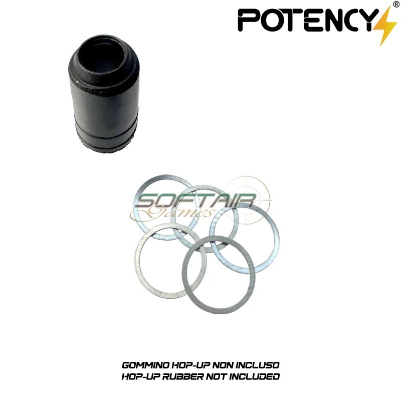 Stainless Steel Hop-Up Bucking Spacer Set Potency (PTY-HOP946-02)