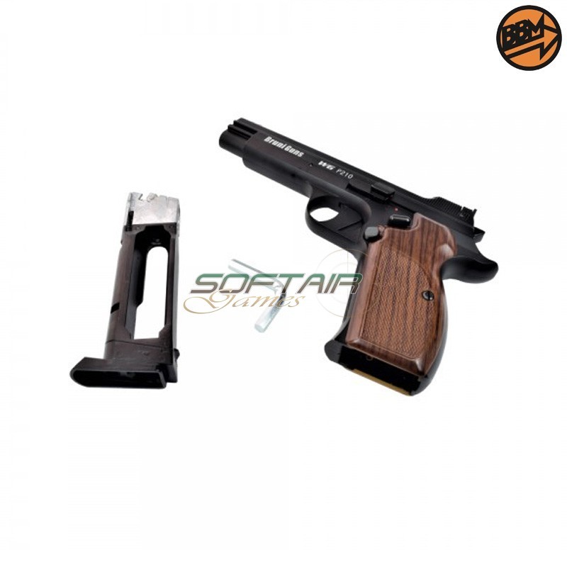 CO2 Blowback Pistol 4.5mm Caliber C.N.819 P210 Bruni (BR-128M)