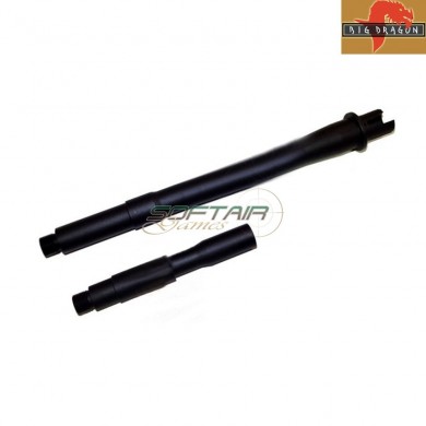 Combo Outer Barrel M4 In Alluminio Aeg Black Big Dragon (bd0567)