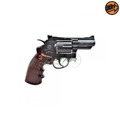 Revolver 2.5" Co2 Caliber 4.5mm Full Metal Black C.N.823 Bruni (BR-708B)