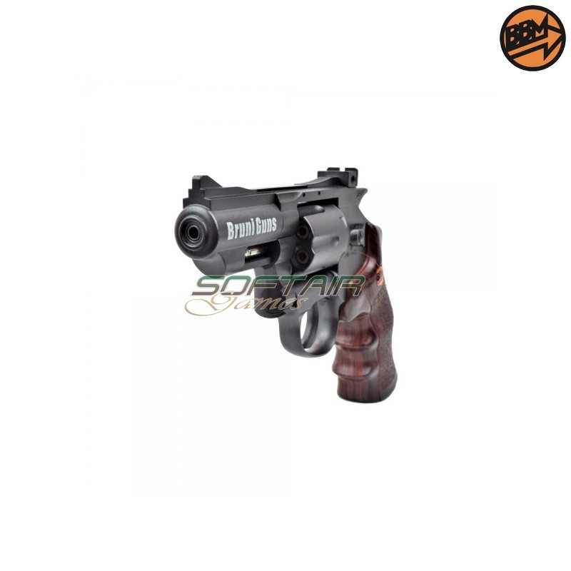 Revolver 2.5" Co2 Caliber 4.5mm Full Metal Black C.N.823 Bruni (BR-708B)