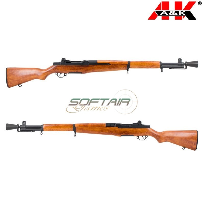 Electric rifle Full Metal & Real Wood M1 Garand A&K (AEK-M1D)