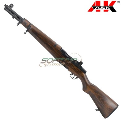 Fucile elettrico Full Metal & Real Wood M1 Garand Army Version A&K (AEK-M1AV)