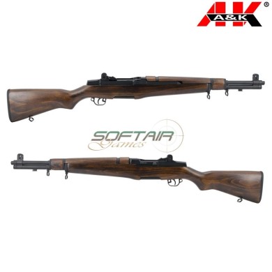 Electric rifle Full Metal & Real Wood M1 Garand Army Version A&K (AEK-M1AV)