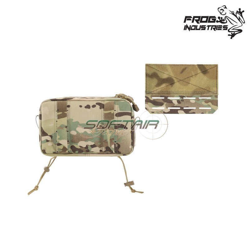 Utility Pouch with Mounting Panel Laser Cut MULTICAM Frog Industries® (FI-M51613312-MC)