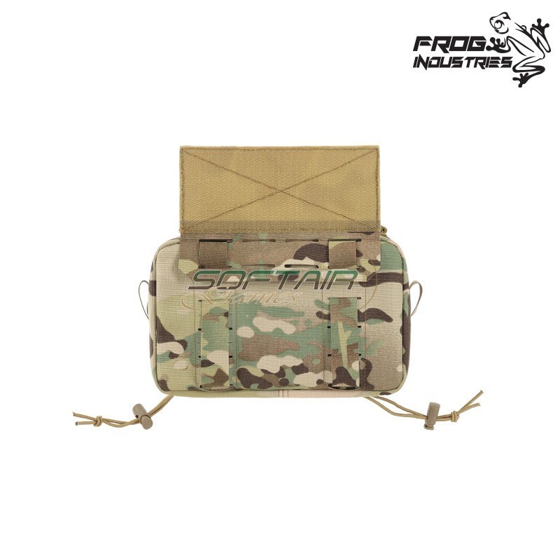 Utility Pouch with Mounting Panel Laser Cut MULTICAM Frog Industries® (FI-M51613312-MC)