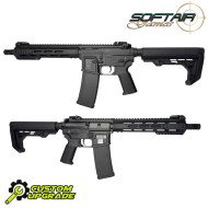Electric rifle M4 11.1V READY ADV. Level 32bb/S PERUN LIGHTNING Black SGW (sgw-23-bk)