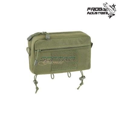 Utility Pouch with Mounting Panel Laser Cut OLIVE DRAB Frog Industries® (FI-M51613312-OD)