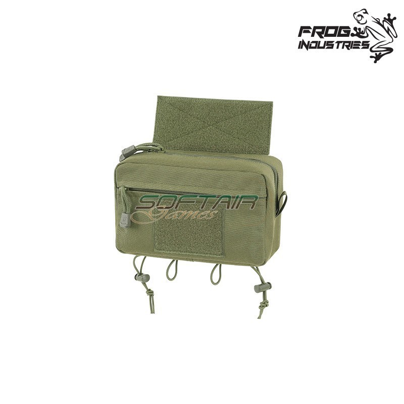 Utility Pouch with Mounting Panel Laser Cut OLIVE DRAB Frog Industries® (FI-M51613312-OD)