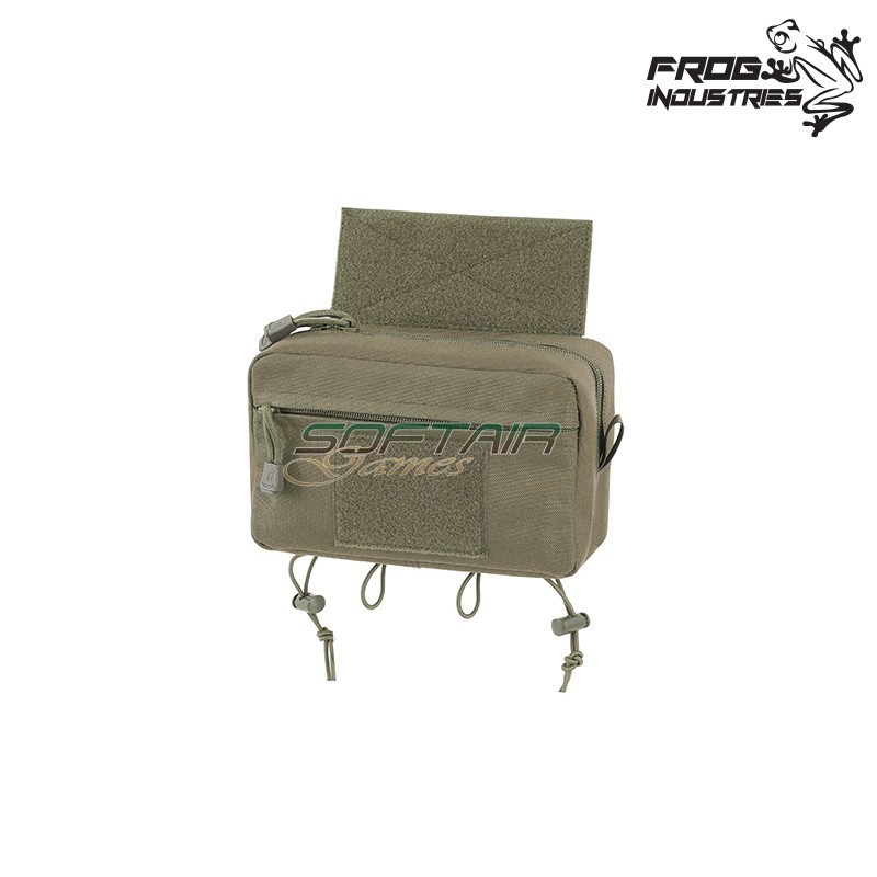 Tasca Utility con pannello di fissaggio Laser Cut RANGER GREEN Frog Industries® (FI-M51613312-RG)