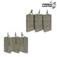 Triple Open Top Pouch AK 7.62x39 MULTICAM Frog Industries® (fi-m51613097-mc)