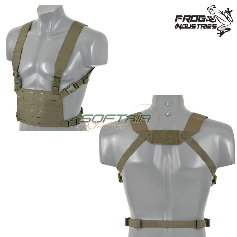 Chest Rig Laser-Cut Lightweight RANGER GREEN Frog Industries® (FI-M51611078-RG)