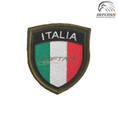 Patch Ricamata Scudetto ITALIA Defcon 5 (d5-sir01)