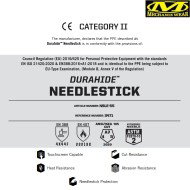 Durahide™ Glove Law Enforcement Certified Puncture/Cut-Resistant Mechanix (MX-NSLE-55)