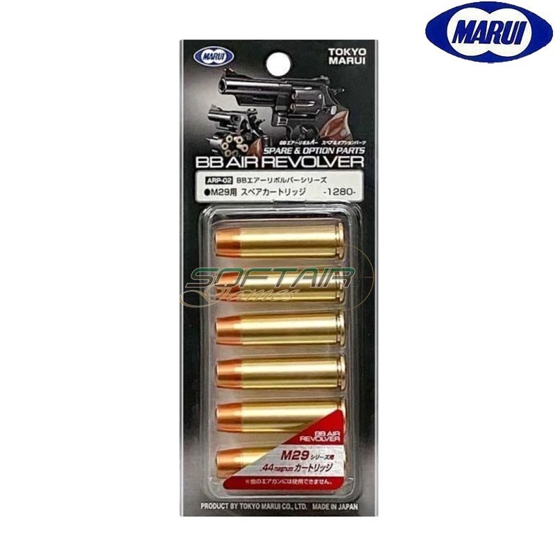 Set 6 Cartucce in Metallo per Revolver a Gas M29 Tokyo Marui (137524)