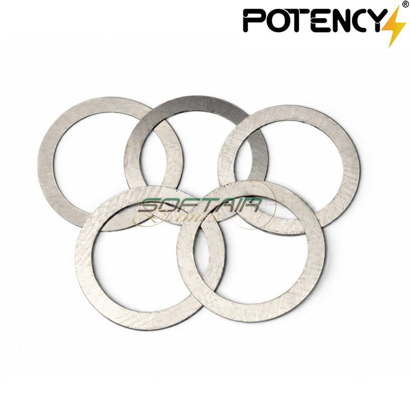 Set Spessori INOX 0.1 per Gruppo Hop-Up Potency (PTY-CHAMBER-10)