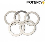 Set Spessori INOX 0.1 per Gruppo Hop-Up Potency (PTY-CHAMBER-10)