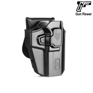 Universal OWB UNI PRO Holster BLACK Gun Flower (GF-POUNIA)