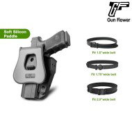 Universal OWB UNI PRO Holster BLACK Gun Flower (GF-POUNIA)