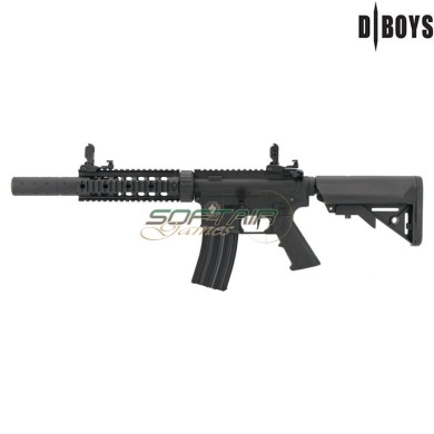 Fucile Elettrico M4 7" Fulcrum Division Nero con Centralina Programmabile KYLIN D|BOYS (3881PRO)