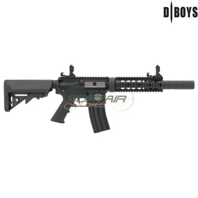 Fucile Elettrico M4 7" Fulcrum Division Nero con Centralina Programmabile KYLIN D|BOYS (3881PRO)