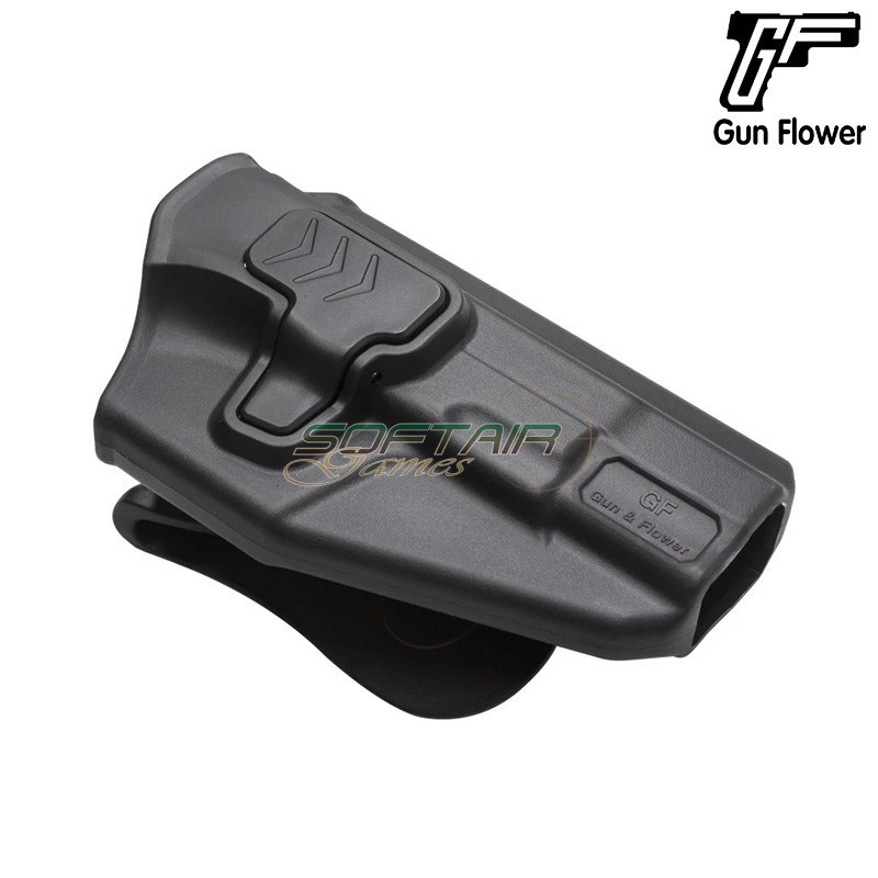 OWB Holster CZ 75 BLACK Gun Flower (GF-PO75A)