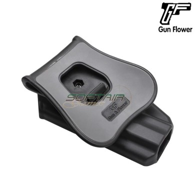 OWB Holster CZ 75 BLACK Gun Flower (GF-PO75A)