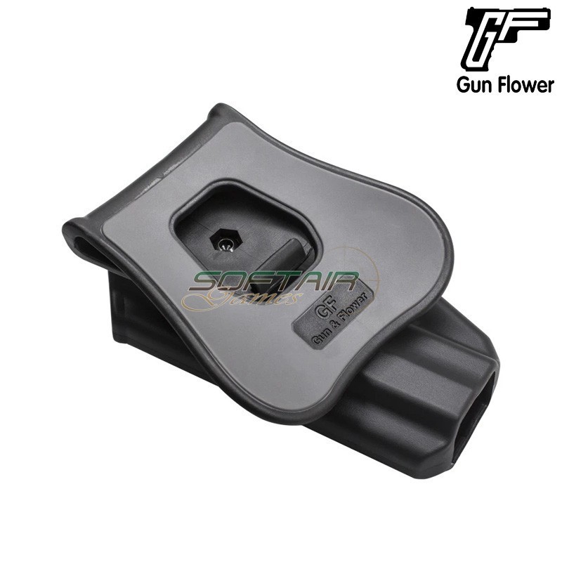 OWB Holster CZ 75 BLACK Gun Flower (GF-PO75A)