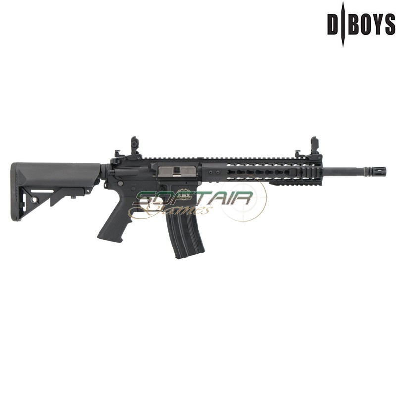 M4 10" Fulcrum Division BLACK Electric Rifle with Programmable KYLIN Control Unit D|BOYS (3381PRO)