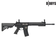M4 10" Fulcrum Division BLACK Electric Rifle with Programmable KYLIN Control Unit D|BOYS (3381PRO)