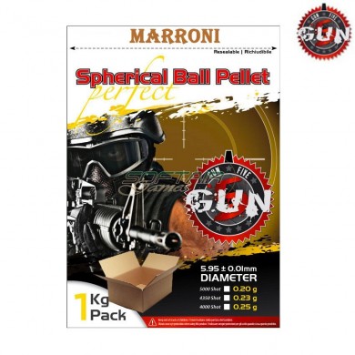 Cartone Pallini Marroni Perfect Spherical 0.20gr Gun Five (gfc020m)
