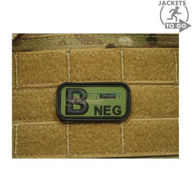 Patch 3d Pvc Blood Type B- Olive Drab Jacket To Go (jtg-bneg-od)