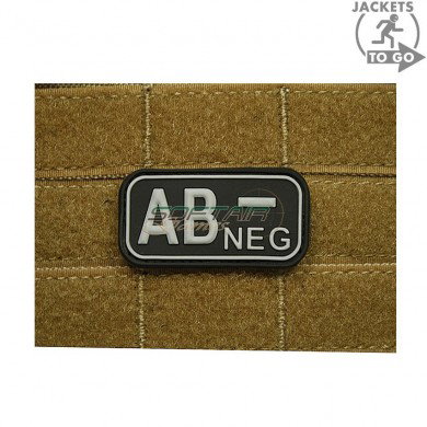 Patch 3d Pvc Gruppo Sanguigno Ab- Black Jacket To Go (jtg-abneg-bk)