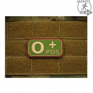 Patch 3d Pvc Blood Type 0+ Multicamo Jacket To Go (jtg-0pos-mc)