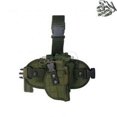 Fondina Cosciale Universale Per Pistola Verde Frog Industries (fi-b59-od)